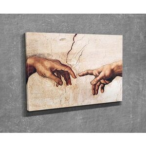 Imagine Tablou decorativ, DC314, Rama din lemn (grosime 3 cm), Multicolor