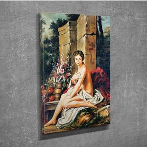 Imagine Tablou decorativ, DC321, Rama din lemn (grosime 3 cm), Multicolor