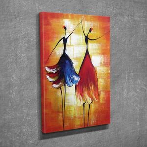 Imagine Tablou decorativ, DC329, Rama din lemn (grosime 3 cm), Multicolor