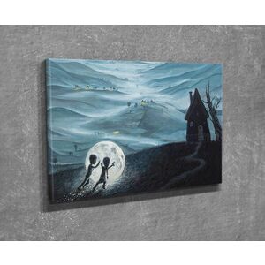 Imagine Tablou decorativ, DC336, Rama din lemn (grosime 3 cm), Multicolor