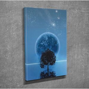 Imagine Tablou decorativ, DC337, Rama din lemn (grosime 3 cm), Multicolor