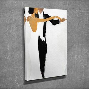 Imagine Tablou decorativ, DC344, Rama din lemn (grosime 3 cm), Multicolor