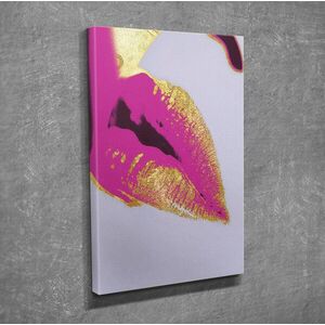 Imagine Tablou decorativ, DC347, Rama din lemn (grosime 3 cm), Multicolor