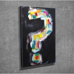 Imagine Tablou decorativ, DC348, Rama din lemn (grosime 3 cm), Multicolor