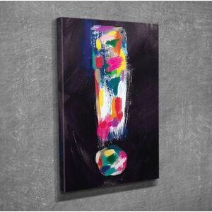 Imagine Tablou decorativ, DC349, Rama din lemn (grosime 3 cm), Multicolor