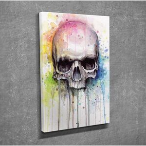 Imagine Tablou decorativ, DC356, Rama din lemn (grosime 3 cm), Multicolor