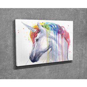 Imagine Tablou decorativ, DC359, Rama din lemn (grosime 3 cm), Multicolor