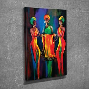 Imagine Tablou decorativ, DC360, Rama din lemn (grosime 3 cm), Multicolor