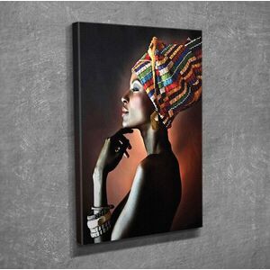 Imagine Tablou decorativ, DC363, Rama din lemn (grosime 3 cm), Multicolor