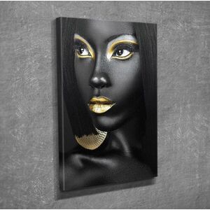 Imagine Tablou decorativ, DC364, Rama din lemn (grosime 3 cm), Multicolor