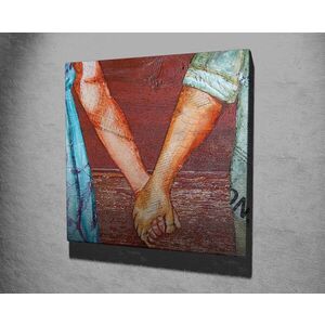 Imagine Tablou decorativ, KC203, Rama din lemn (grosime 3 cm), Multicolor