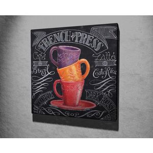 Imagine Tablou decorativ, KC213, Rama din lemn (grosime 3 cm), Multicolor