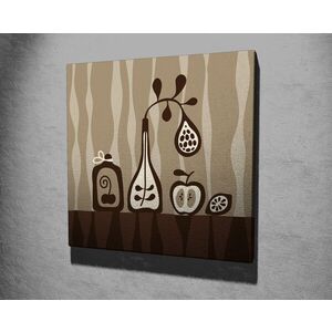 Imagine Tablou decorativ, KC224, Rama din lemn (grosime 3 cm), Multicolor