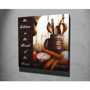 Imagine Tablou decorativ, KC230, Rama din lemn (grosime 3 cm), Multicolor