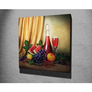 Imagine Tablou decorativ, KC231, Rama din lemn (grosime 3 cm), Multicolor