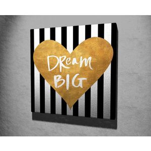 Imagine Tablou decorativ, KC233, Rama din lemn (grosime 3 cm), Multicolor