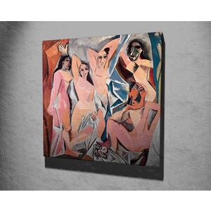 Imagine Tablou decorativ, KC241, Rama din lemn (grosime 3 cm), Multicolor