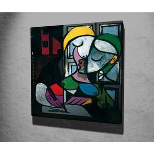 Imagine Tablou decorativ, KC244, Rama din lemn (grosime 3 cm), Multicolor