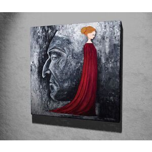 Imagine Tablou decorativ, KC255, Rama din lemn (grosime 3 cm), Multicolor
