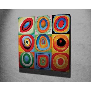 Imagine Tablou decorativ, KC263, Rama din lemn (grosime 3 cm), Multicolor