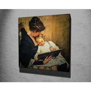 Imagine Tablou decorativ, KC271, Rama din lemn (grosime 3 cm), Multicolor