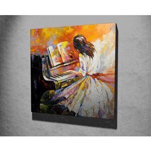 Imagine Tablou decorativ, KC273, Rama din lemn (grosime 3 cm), Multicolor