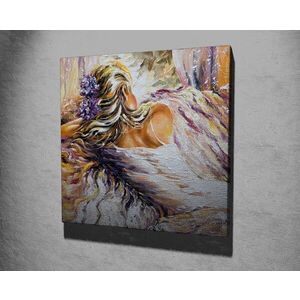 Imagine Tablou decorativ, KC274, Rama din lemn (grosime 3 cm), Multicolor