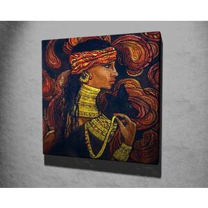 Imagine Tablou decorativ, KC277, Rama din lemn (grosime 3 cm), Multicolor