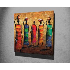 Imagine Tablou decorativ, KC279, Rama din lemn (grosime 3 cm), Multicolor