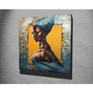 Imagine Tablou decorativ, KC280, Rama din lemn (grosime 3 cm), Multicolor
