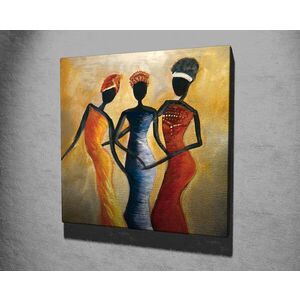 Imagine Tablou decorativ, KC284, Rama din lemn (grosime 3 cm), Multicolor