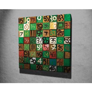 Imagine Tablou decorativ, KC288, Rama din lemn (grosime 3 cm), Multicolor