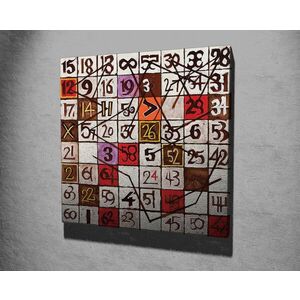Imagine Tablou decorativ, KC289, Rama din lemn (grosime 3 cm), Multicolor