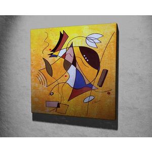 Imagine Tablou decorativ, KC291, Rama din lemn (grosime 3 cm), Multicolor
