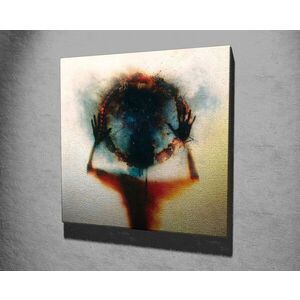 Imagine Tablou decorativ, KC301, Rama din lemn (grosime 3 cm), Multicolor