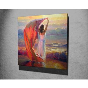 Imagine Tablou decorativ, KC310, Rama din lemn (grosime 3 cm), Multicolor