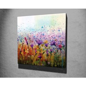 Imagine Tablou decorativ, KC326, Rama din lemn (grosime 3 cm), Multicolor