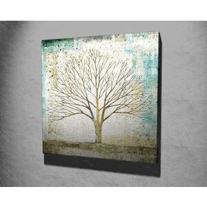 Imagine Tablou decorativ, KC329, Rama din lemn (grosime 3 cm), Multicolor