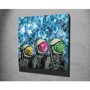 Imagine Tablou decorativ, KC336, Rama din lemn (grosime 3 cm), Multicolor