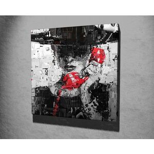 Imagine Tablou decorativ, KC338, Rama din lemn (grosime 3 cm), Multicolor