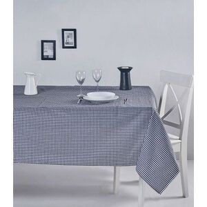 Imagine Fata de masa, Hermia, 198DCH1137, Model în carouri, Alb/Negru