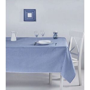 Imagine Fata de masa, Hermia, 198DCH1125, Model în carouri, Albastru