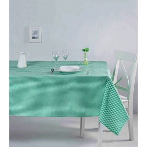 Imagine Fata de masa, Hermia, 198DCH1133, Model în carouri, Verde
