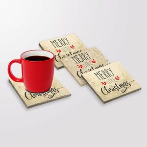 Imagine Set suporturi de pahare, Hermia, 366TYR1203, 10 x 10 x 1 cm, 4 piese, Multicolor