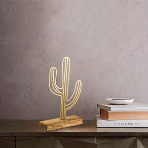 Imagine Decoratiune, Cactus, 22x41x4 cm, Auriu
