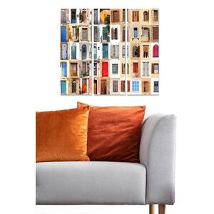 Imagine Tablou decorativ MDF, MDF156842897, MDF , 20 x 50 cm, 3 piese, Multicolor