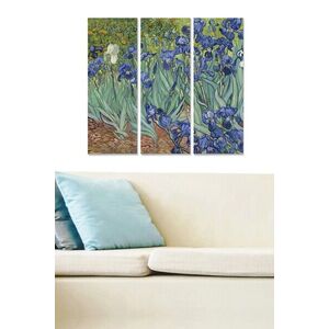 Imagine Tablou decorativ MDF, MDF452826808, 20 x 50 cm, 3 piese, Multicolor