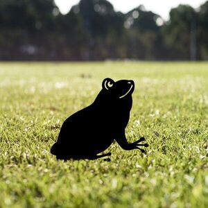 Imagine Obiect decorativ de grădină, Frog 01, 34x22 cm, Negru