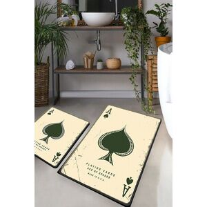 Imagine Set covorase de baie, L'essentiel Maison, Playing Cards, Poliester, Multicolor