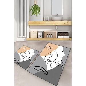 Imagine Set covorase de baie, L'essentiel Maison, Smiling Face, Poliester, Multicolor